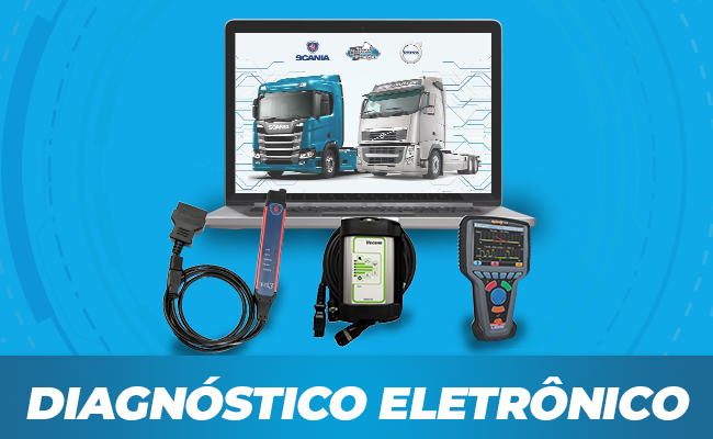 Diagnóstico eletrônico de caminhões. Snaners originais volvo e scania