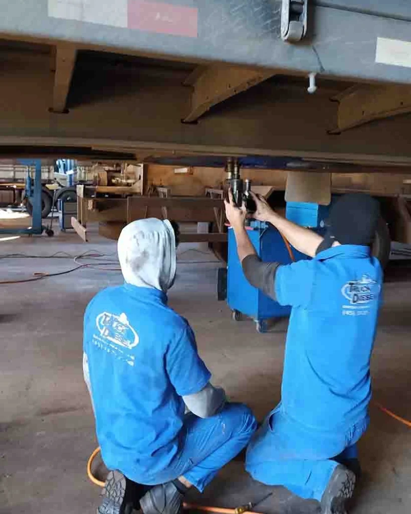 Alinhamento de Rodas de caminhão